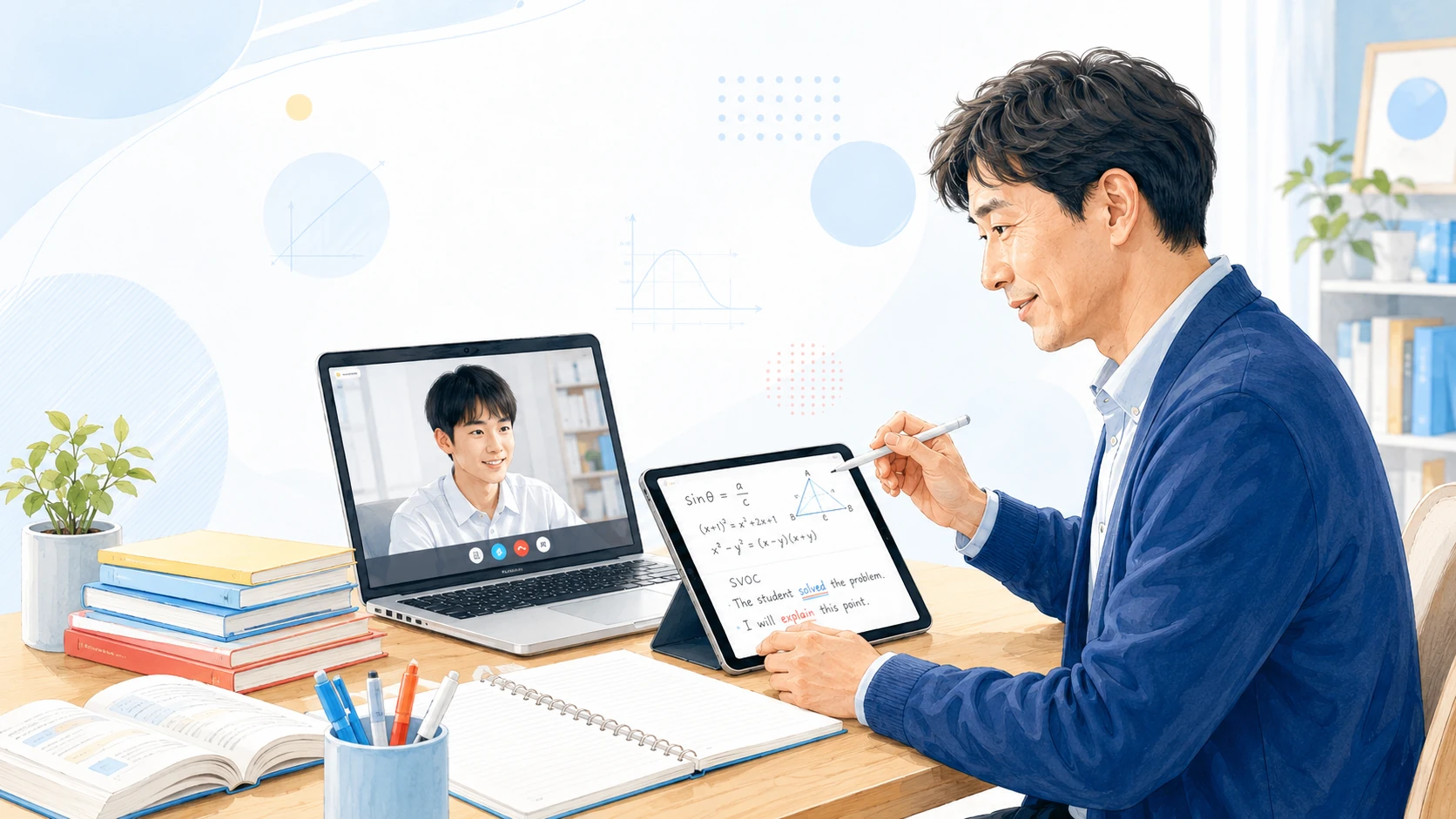 オンライン個別授業のイメージ